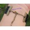 Harry Potter Bracelet  reliques de la mort en cuir noir