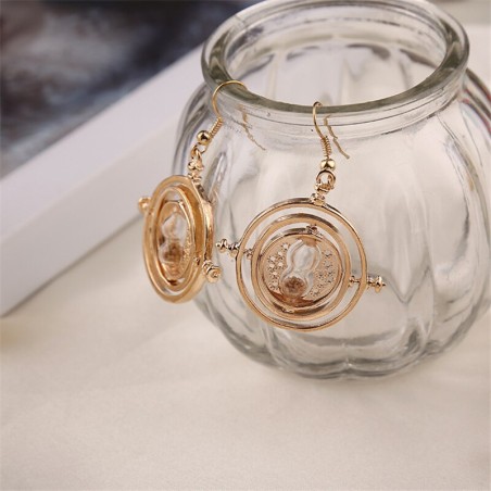 HARRY POTTER Boucles d'oreilles doré retourneur de temps