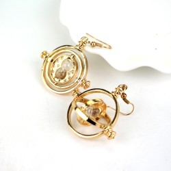 HARRY POTTER Boucles d'oreilles doré retourneur de temps