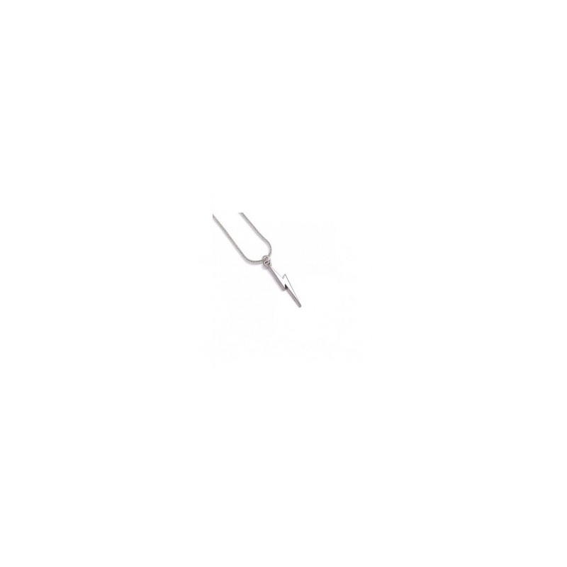 Harry Potter pendentif et collier Lightning Bolt Eclair (plaqué argent)