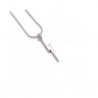 Harry Potter pendentif et collier Lightning Bolt Eclair (plaqué argent)