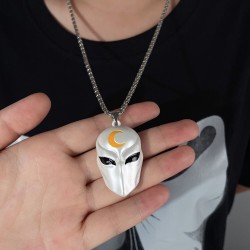 MOON KNIGHT Collier Masque de Moon Knight blanc