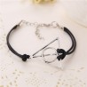 HARRY POTTER Bracelet cordon cuir noir relique de la mort