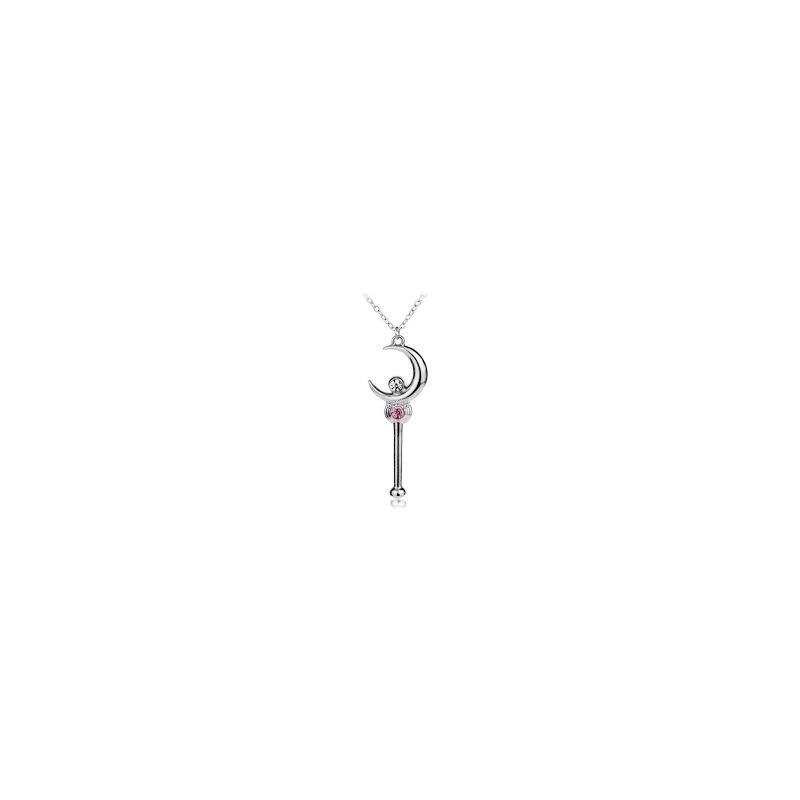 SAILOR MOON COLLIER CLE LUNE STRASS
