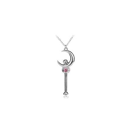 SAILOR MOON COLLIER CLE LUNE STRASS