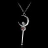 SAILOR MOON COLLIER CLE LUNE STRASS