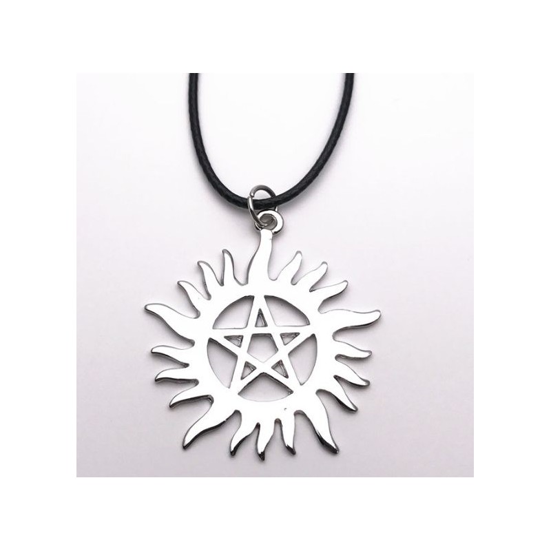 Supernatural collier  pentagramme anti possession Sam et Dean