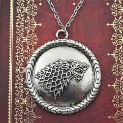 GAMES OF THRONE Collier emblème Stark