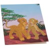 DISNEY Kit Crystal Art Disney - Carte Le Roi Lion - 18 x 18 cm