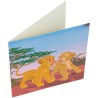 DISNEY Kit Crystal Art Disney - Carte Le Roi Lion - 18 x 18 cm