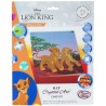 DISNEY Kit Crystal Art Disney - Carte Le Roi Lion - 18 x 18 cm