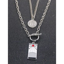 Demon Slayer Collier Double Argenté kamado tanjirou