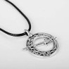 DARK SOUL Collier pendentif lame sombrelune