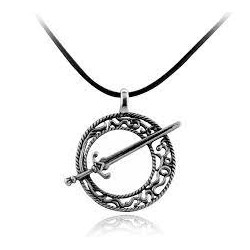DARK SOUL Collier pendentif lame sombrelune