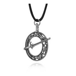 DARK SOUL Collier pendentif lame sombrelune