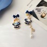Boucles d'oreilles Alice et le chapeau magique
