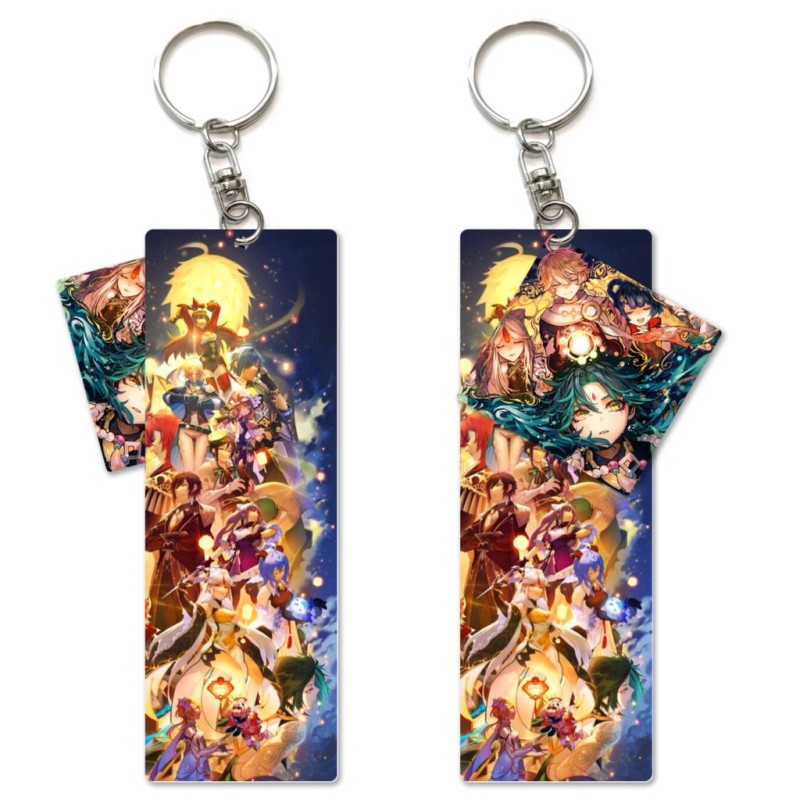 GENSHIN Porte clé en PVC Multi Personnage