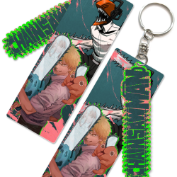 CHAINSAW MAN PORTE CLE PVC