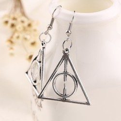 Harry Potter Boucles d'oreilles argentés Les Reliques de la Mort