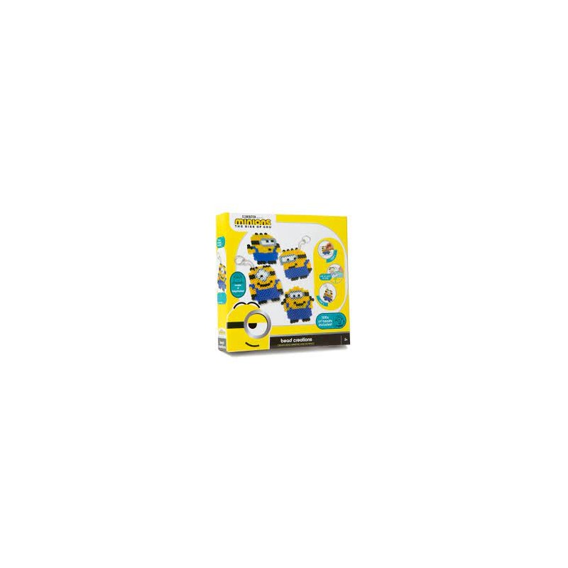 LES MINIONS KIT CRÉATIONS DE PERLES HAMA PORTE CLE