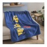 MINIONS Plaid Polaire Imprimé 100% Polyester, Les Minions Banana 110x140cm