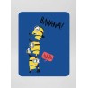 MINIONS Plaid Polaire Imprimé 100% Polyester, Les Minions Banana 110x140cm