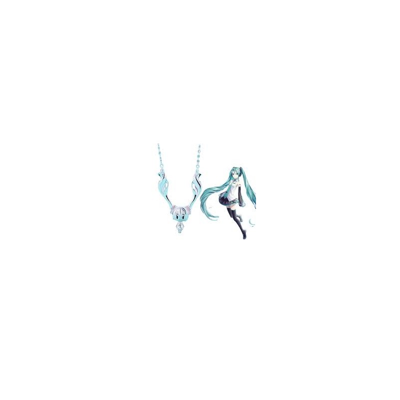 HATSUNE MIKU Collier plaquer argent éffigie du personnage
