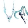 HATSUNE MIKU Collier plaquer argent éffigie du personnage