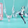 HATSUNE MIKU Collier plaquer argent éffigie du personnage