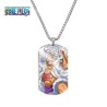 ONE PIECE Collier acier inoxidable plaque luffy 5 gear