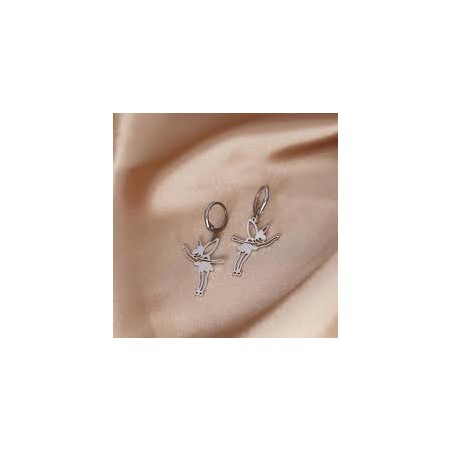 DISNEY Boucles d'oreille petit anneau fée clochette