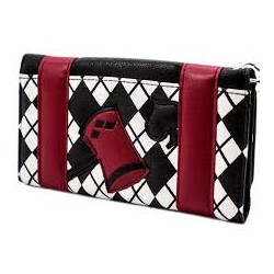 HARLEY QUINN Portefeuille rouge et noir harley