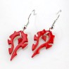 WARCRAFT Boucles d'oreilles logo de la Horde