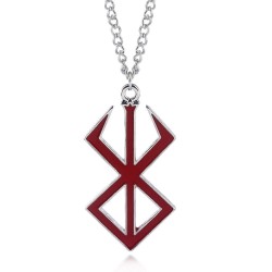 BERSERK Collier symbole rouge