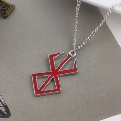 BERSERK Collier symbole rouge