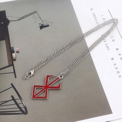 BERSERK Collier symbole rouge