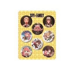 SPY X FAMILY Lot de 8 Badges
