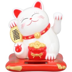 Chat porte bonheur solaire