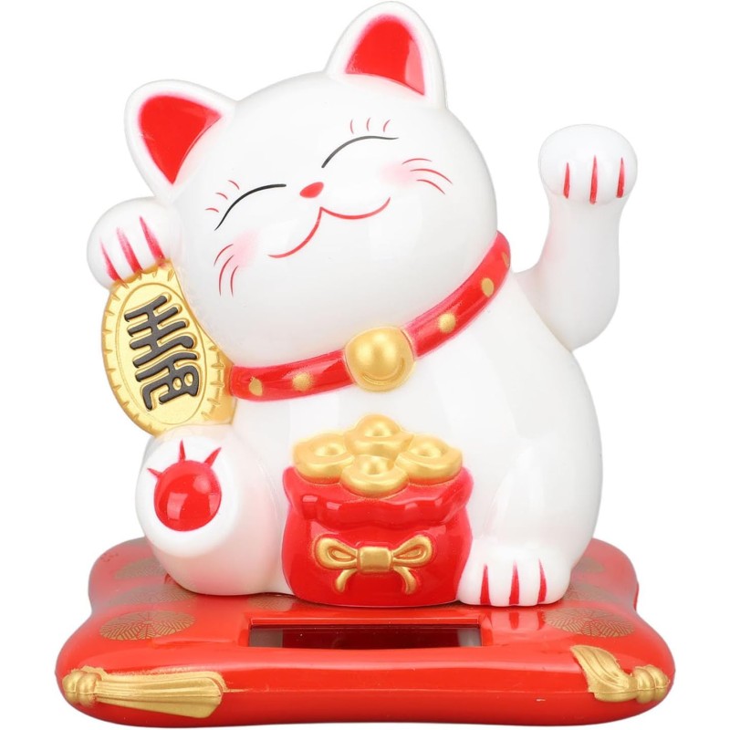 Chat porte bonheur solaire