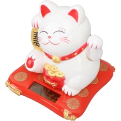 Chat porte bonheur solaire