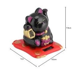 Chat porte bonheur solaire