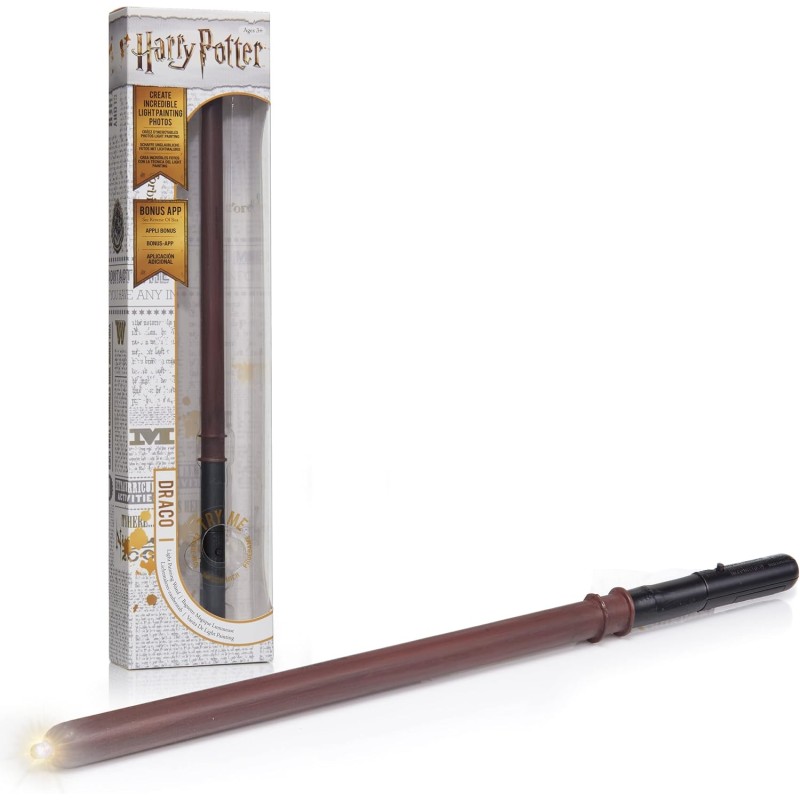 Harry potter - baguette de draco malfoy light painting 35 cm