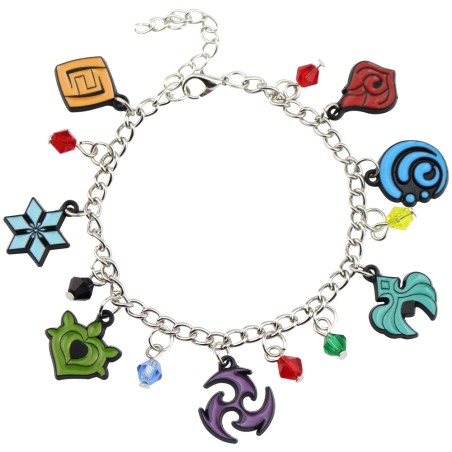 Genshin Impact Bracelet breloques Les Eléments