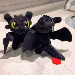 Krokmou mini peluche Dragon noir