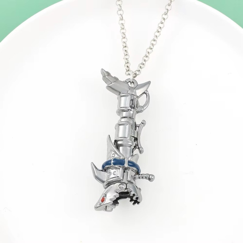 League of Legend Arcane collier arme requin Jinx