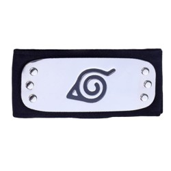 Naruto Bandeau de Cosplay Konoha noir