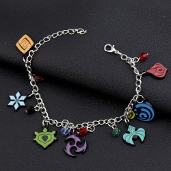 Genshin Impact Bracelet breloques Les Eléments