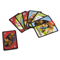 Minecraft jeu de cartes UNO