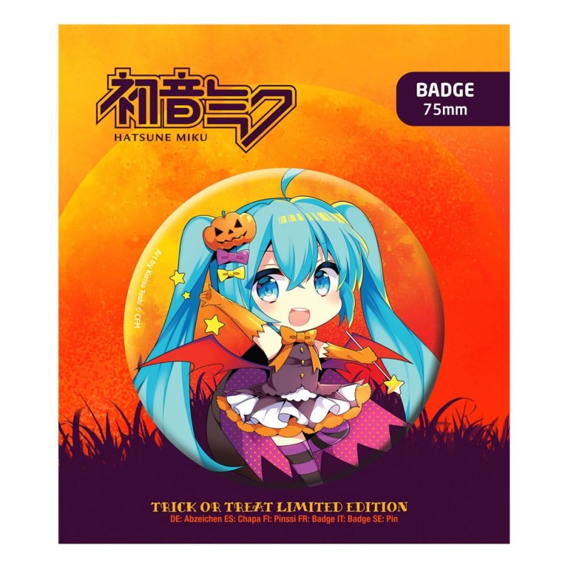 Broche Hatsune Miku Halloween Édition limitée Hatsune Miku