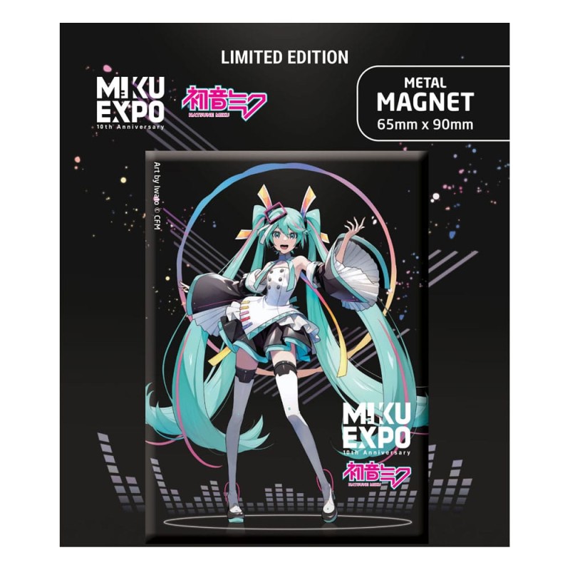 Hatsune Miku Aimant Miku Expo 10e anniversaire Art par Iwato Ver. Édition limitée